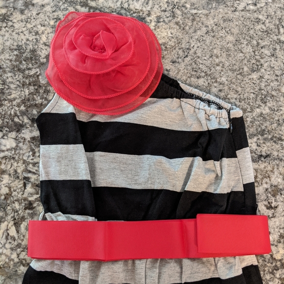 Blossom Couture kids one shoulder jumpsuit - Picture 3 of 5